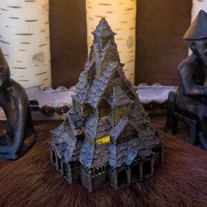 Resin Nordic Stave Church Altar Piece
