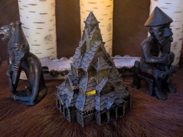 Resin Nordic Stave Church Altar Piece